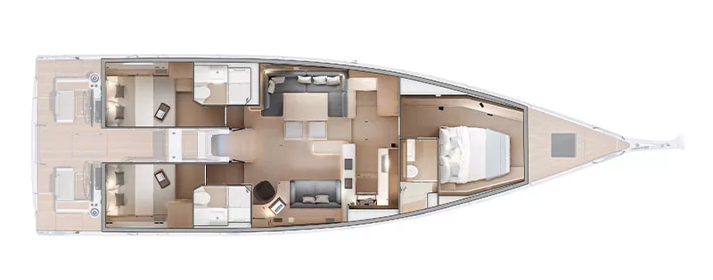 3 cabins – 3 heads