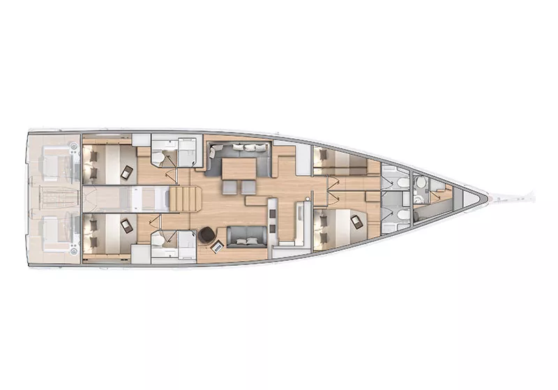 4 cabins – 4 heads