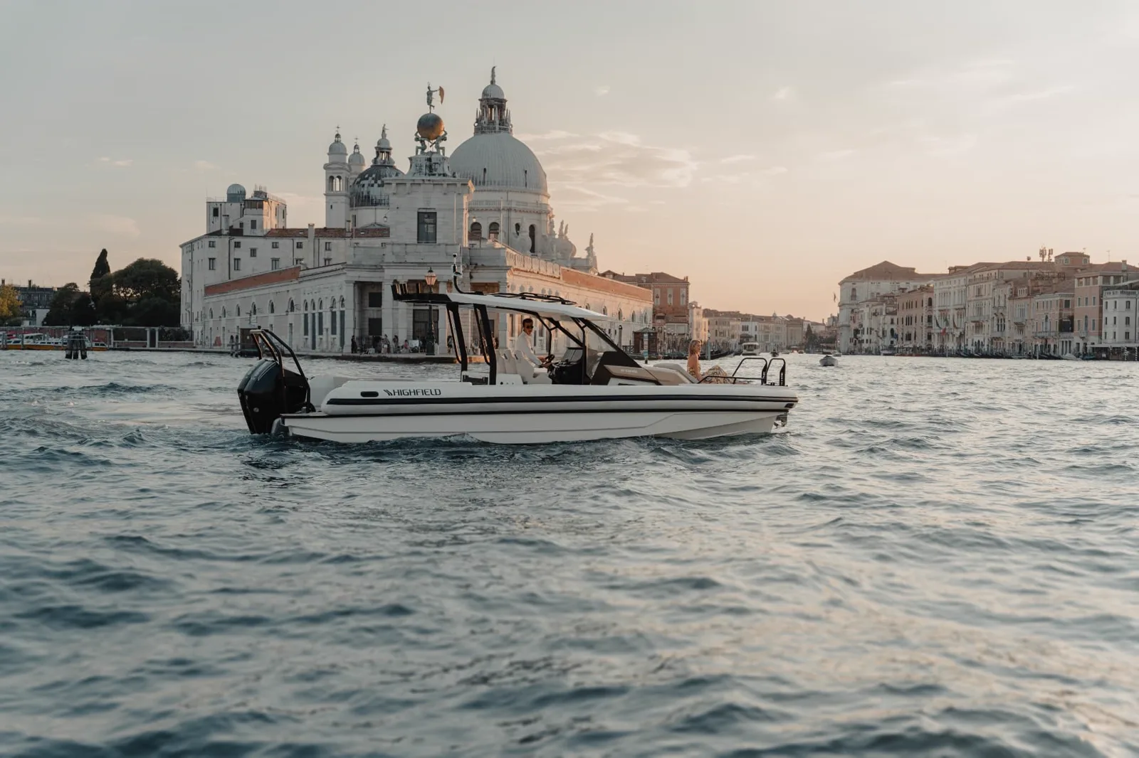 Highfield RIB cruising the Venetian lagoon